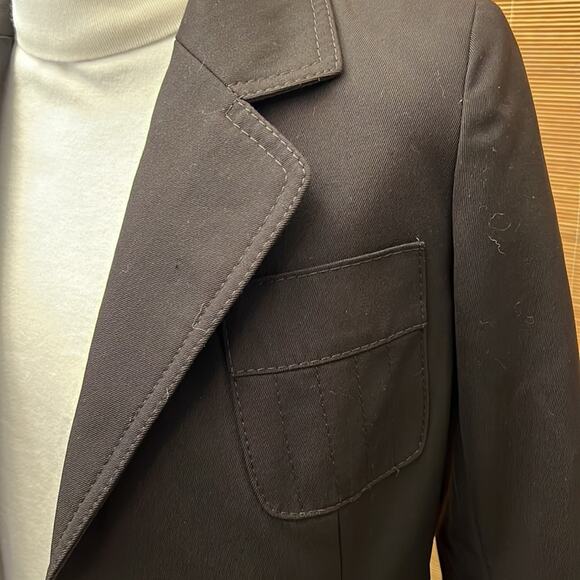 Roth-leCover Black Wool Blazer. M - Picture 4 of 6